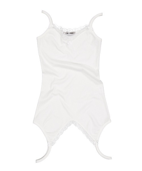 SETUPEXE（セットアップイーエックスイー）の「LACE UP DOWN SLEEVELESS（キャミソール・レディース・ブラック/ホワイト・フリー）」の12枚目の写真