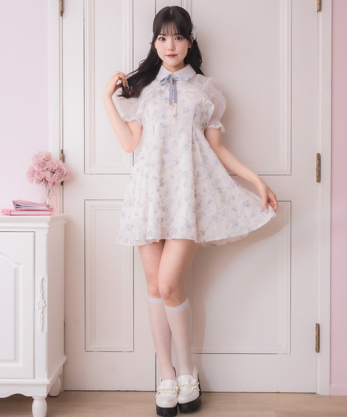 ワンピース hikaru セール】シアーボレロ風フラワーワンピース（ワンピース