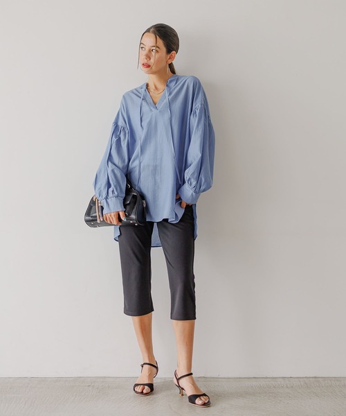 BAYFLOW（ベイフロー）の「[ストレッチ入り]カプリパンツ（その他パンツ・レディース・ブラック・SMALL/MEDIUM）」の3枚目の写真