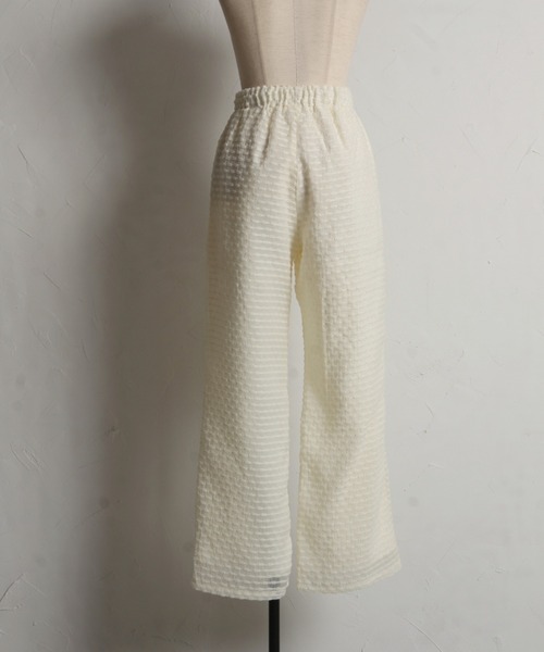 tocco closet（トッコ　クローゼット）の「【ZOZO限定】ドットリラックスパンツ　※セットアップ可能（その他パンツ・レディース・ブラック/オフホワイト/ブラック×ホワイト・M）」の4枚目の写真