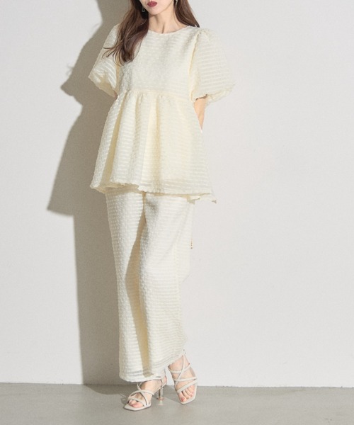 tocco closet（トッコ　クローゼット）の「【ZOZO限定】ドットリラックスパンツ　※セットアップ可能（その他パンツ・レディース・ブラック/オフホワイト/ブラック×ホワイト・M）」の13枚目の写真