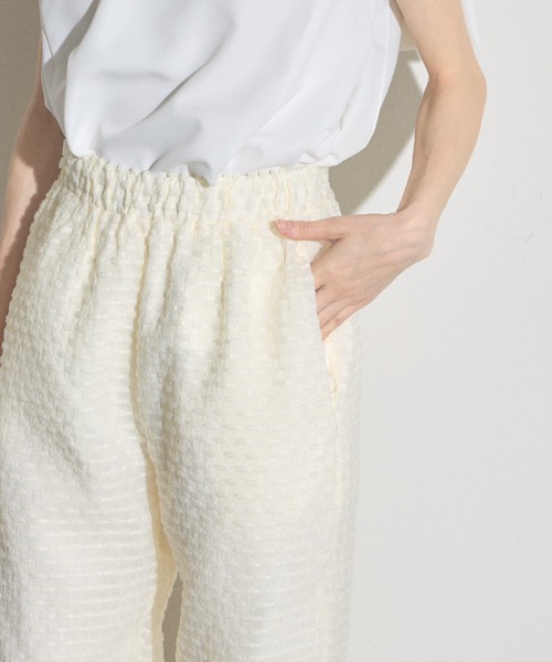 tocco closet（トッコ　クローゼット）の「【ZOZO限定】ドットリラックスパンツ　※セットアップ可能（その他パンツ・レディース・ブラック/オフホワイト/ブラック×ホワイト・M）」の19枚目の写真