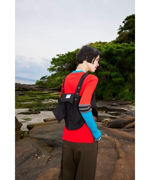 POINT BORDER BLOCKING KT（ニット/セーター）｜OMMO（オーエム