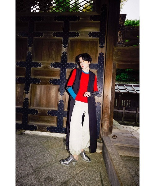 POINT BORDER BLOCKING KT（ニット/セーター）｜OMMO（オーエム