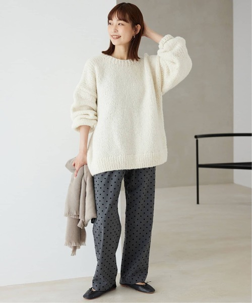 SLOBE IENA(スローブイエナ)の「《WEB限定サイズあり/追加2》BONITAS/ボニータス バレエシューズ(バレエシューズ・レディース・ベージュ/ブラック・24.5cm/24cm/23.5cm/23cm/22.5cm)」の5枚目の写真