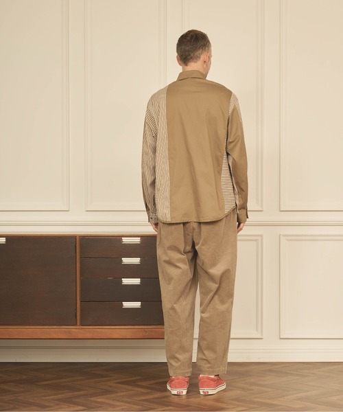 Kelen(ケレン)の「「KELEN MENS / ケレン メンズ」STRIPE BORDER CRAZY SHIRT(シャツ/ブラウス・メンズ・ブラック/ベージュ・40/38/42)」の13枚目の写真