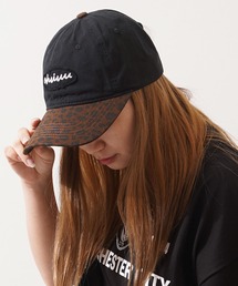 1111clothing（ワンフォークロージング）の「レオパード バイザー ヴィンテージ カーブキャップ / Leopard Visor Vintage Curved Cap（キャップ）」