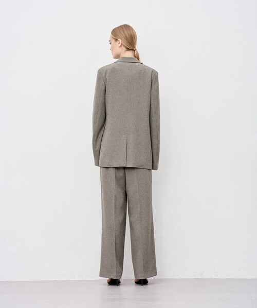 ウォッシャブルウールライクツイル ジャケット（テーラードジャケット