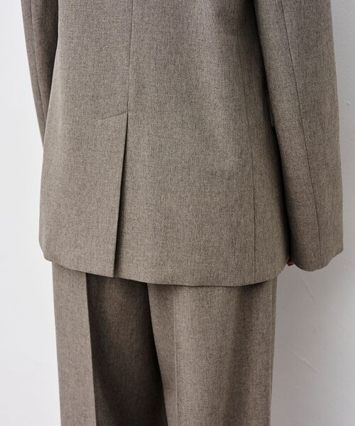 ウォッシャブルウールライクツイル ジャケット（テーラード