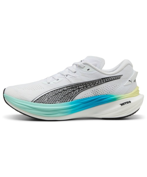 PUMA(プーマ)の「PUMA プーマ メンズ ディヴィエイト ニトロ 3 ランニングシューズ(スニーカー・メンズ・ミント/ホワイト×グリーン/ブラック系その他3/グレー系その他5/ライトブルー・28.0cm/28.5cm/27.0cm/27.5cm/29.0cm/29.5cm/26.5cm/25.5cm/26.0cm/25.0cm)」の2枚目の写真