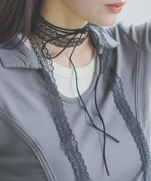 madrepadre（マドレパドレ）の「ふわガーリーレースチョーカー（ネックレス）」