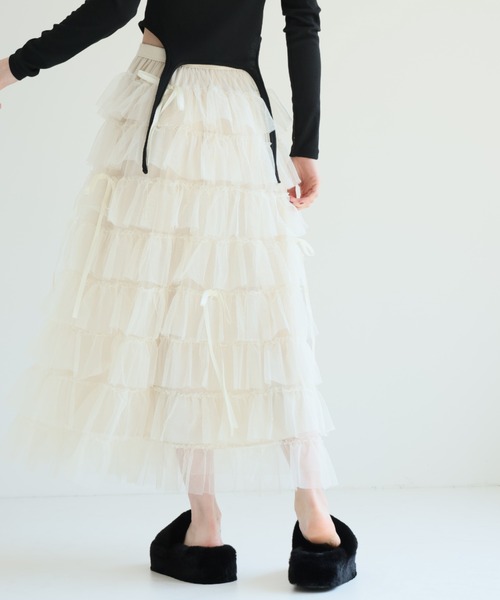 VIVIAN（ヴィヴィアン）の「ふわふわファー厚底スリッパサンダル（サンダル・レディース・ピンク/ベージュ/ブラック・LL/L/M/S）」の10枚目の写真