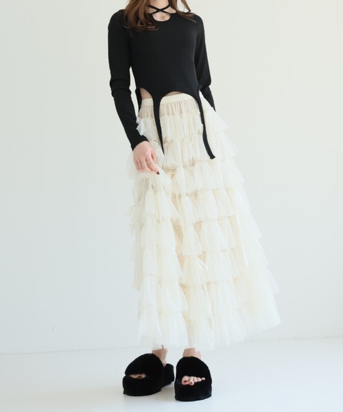 VIVIAN（ヴィヴィアン）の「ふわふわファー厚底スリッパサンダル（サンダル・レディース・ピンク/ベージュ/ブラック・LL/L/M/S）」の12枚目の写真