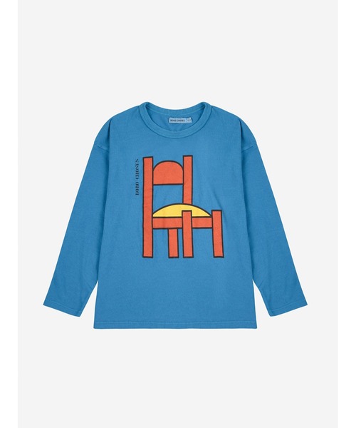 BOBO CHOSES(ボボショーズ)の「Chair T-shirt(Tシャツ/カットソー・キッズ・ブルー・2-3YEAR/4-5YEAR/6-7YEAR/10-11y/12-13y)」の2枚目の写真
