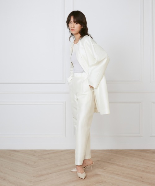 INED（イネド）の「ジャガードパンツ《la veille by SUPERIOR CLOSET》（その他パンツ・レディース・ネイビー/アイボリー・11号/9号）」の10枚目の写真