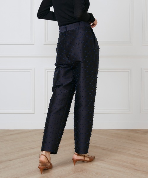 INED（イネド）の「ジャガードパンツ《la veille by SUPERIOR CLOSET》（その他パンツ・レディース・ネイビー/アイボリー・11号/9号）」の17枚目の写真