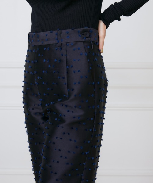 INED（イネド）の「ジャガードパンツ《la veille by SUPERIOR CLOSET》（その他パンツ・レディース・ネイビー/アイボリー・11号/9号）」の19枚目の写真