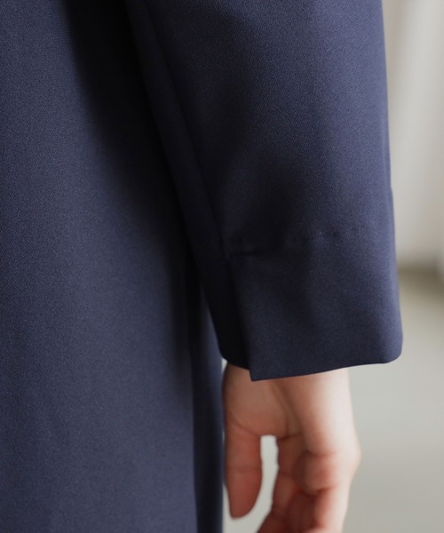 DRESS PLUS(ドレスプラス)の「喪服にも使えるノーカラージャケット(カーディガン/ボレロ・レディース・ネイビー/ブラック・L/M/XL)」の22枚目の写真