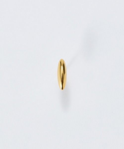 Phoebe（フィービィー）の「【金属アレルギー対応】メタルオーバルピアス(片耳)/サージカルステンレス/ユニセックス（ピアス（片耳用）・レディース・ゴールド系1/シルバー系2/ゴールド系2/シルバー系1・FREE）」の4枚目の写真