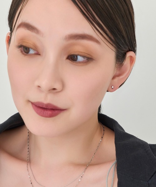 Phoebe（フィービィー）の「【金属アレルギー対応】メタルオーバルピアス(片耳)/サージカルステンレス/ユニセックス（ピアス（片耳用）・レディース・ゴールド系1/シルバー系2/ゴールド系2/シルバー系1・FREE）」の12枚目の写真