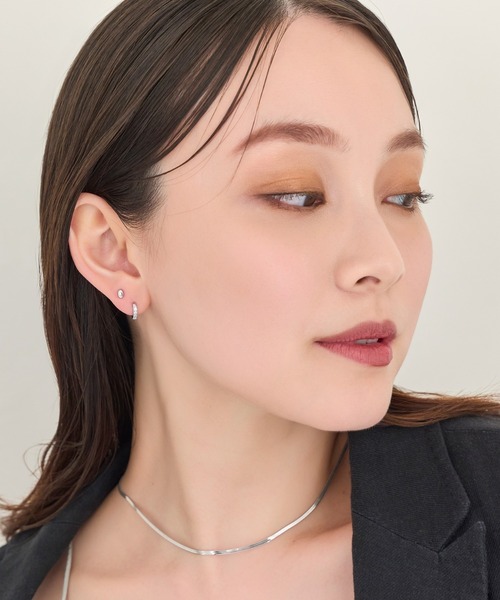 Phoebe（フィービィー）の「【金属アレルギー対応】メタルオーバルピアス(片耳)/サージカルステンレス/ユニセックス（ピアス（片耳用）・レディース・ゴールド系1/シルバー系2/ゴールド系2/シルバー系1・FREE）」の14枚目の写真