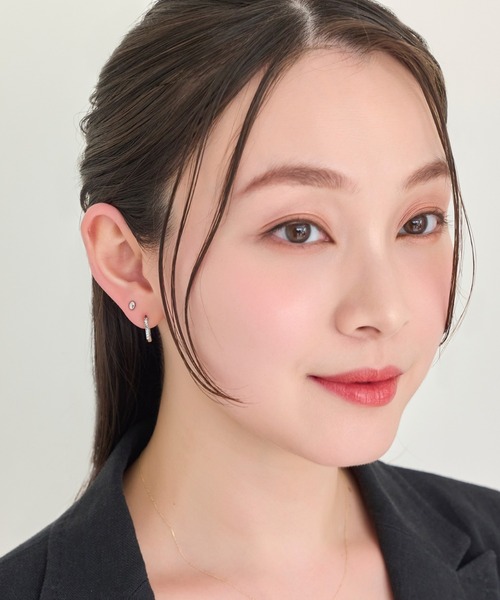 Phoebe（フィービィー）の「【金属アレルギー対応】メタルオーバルピアス(片耳)/サージカルステンレス/ユニセックス（ピアス（片耳用）・レディース・ゴールド系1/シルバー系2/ゴールド系2/シルバー系1・FREE）」の16枚目の写真