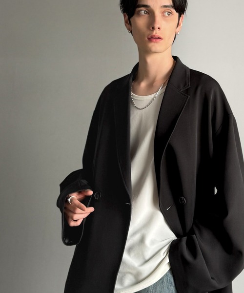Classical Origin（クラシカルオリジン）の「【Classical Origin】「大人の風格。」ダブルテーラードオーバーサイズジャケット/Double-breasted tailored oversized jacket（テーラードジャケット・メンズ・ブラック/ブラウン・X-LARGE/MEDIUM/LARGE）」の17枚目の写真