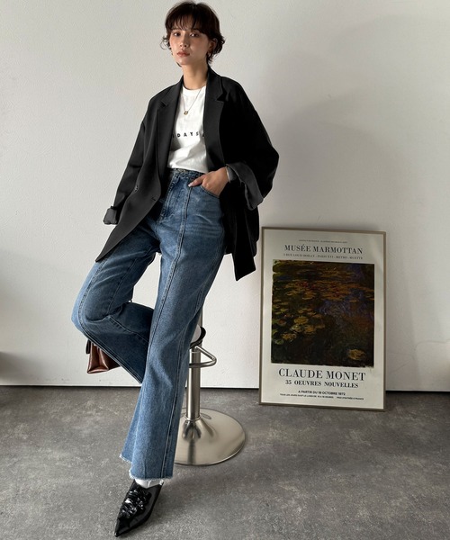 Classical Origin（クラシカルオリジン）の「【Classical Origin】「大人の風格。」ダブルテーラードオーバーサイズジャケット/Double-breasted tailored oversized jacket（テーラードジャケット・メンズ・ブラック/ブラウン・X-LARGE/MEDIUM/LARGE）」の6枚目の写真