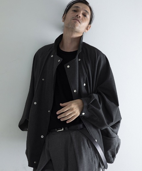 EGO TRIPPING(エゴトリッピング)の「mj10947-FRENCHDOLMA ドルマンスリーブジャケット(その他アウター・メンズ・杢グレー/ブラック系その他/ベージュ・46/48)」の2枚目の写真