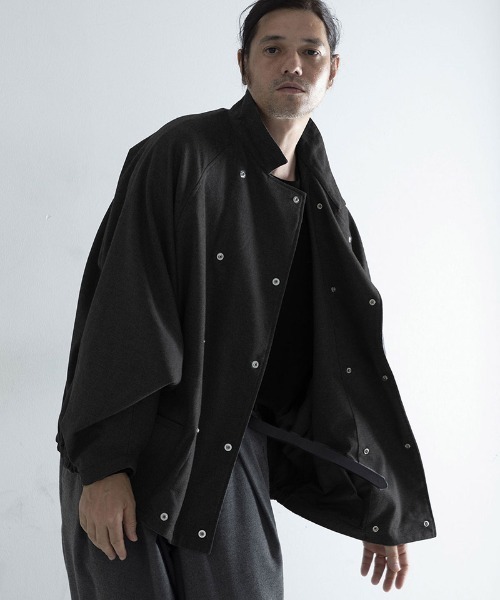 EGO TRIPPING(エゴトリッピング)の「mj10947-FRENCHDOLMA ドルマンスリーブジャケット(その他アウター・メンズ・杢グレー/ブラック系その他/ベージュ・46/48)」の20枚目の写真