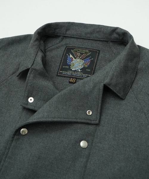 EGO TRIPPING(エゴトリッピング)の「mj10947-FRENCHDOLMA ドルマンスリーブジャケット(その他アウター・メンズ・杢グレー/ブラック系その他/ベージュ・46/48)」の14枚目の写真