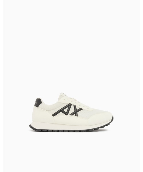 ARMANI EXCHANGE(アルマーニエクスチェンジ)の「【A|X アルマーニ エクスチェンジ】AXロゴ レースアップスニーカー(スニーカー・メンズ・ライトグレー/オフホワイト/ダークブルー/カーキ/ブラック/チャコールグレー/ホワイト・5.5/6/6.5/7/7.5/8/8.5/9/9.5)」の2枚目の写真