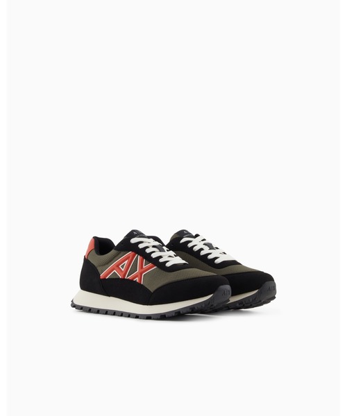 A|X アルマーニ エクスチェンジ】AXロゴ レースアップスニーカー