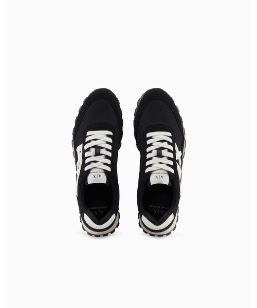 A|X アルマーニ エクスチェンジ】AXロゴ レースアップスニーカー