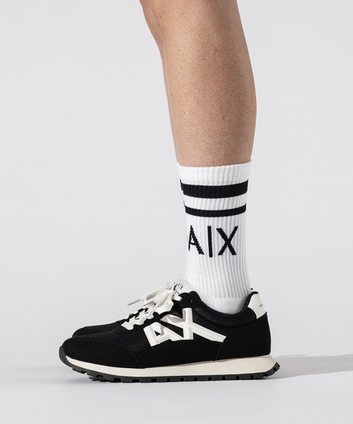 A|X アルマーニ エクスチェンジ】AXロゴ レースアップスニーカー