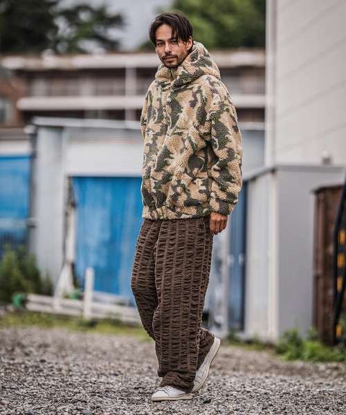 CAMBIO（カンビオ）の「mj10918-Oversized Hooded Boa Jacket ボアジャケット（その他アウター・メンズ・その他/その他1/カモフラージュ・S/M/L）」の19枚目の写真