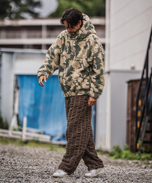 CAMBIO（カンビオ）の「mj10918-Oversized Hooded Boa Jacket ボアジャケット（その他アウター・メンズ・その他/その他1/カモフラージュ・S/M/L）」の18枚目の写真