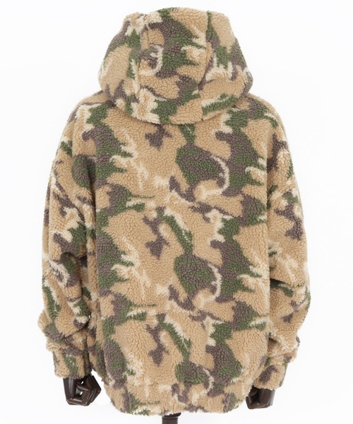 CAMBIO（カンビオ）の「mj10918-Oversized Hooded Boa Jacket ボアジャケット（その他アウター・メンズ・その他/その他1/カモフラージュ・S/M/L）」の16枚目の写真