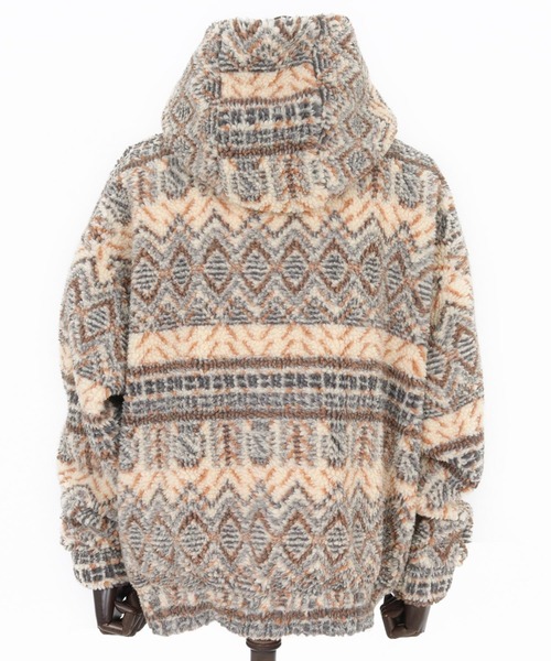 CAMBIO（カンビオ）の「mj10918-Oversized Hooded Boa Jacket ボアジャケット（その他アウター・メンズ・その他/その他1/カモフラージュ・S/M/L）」の13枚目の写真