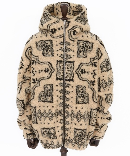 CAMBIO（カンビオ）の「mj10918-Oversized Hooded Boa Jacket ボアジャケット（その他アウター・メンズ・その他/その他1/カモフラージュ・S/M/L）」の11枚目の写真