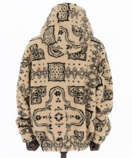 CAMBIO（カンビオ）の「mj10918-Oversized Hooded Boa Jacket ボアジャケット（その他アウター・メンズ・その他/その他1/カモフラージュ・S/M/L）」の10枚目の写真