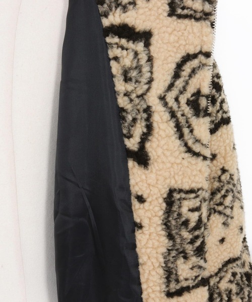 CAMBIO（カンビオ）の「mj10918-Oversized Hooded Boa Jacket ボアジャケット（その他アウター・メンズ・その他/その他1/カモフラージュ・S/M/L）」の5枚目の写真