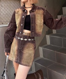 SPIRALGIRL | ベロアデニムジャケット(デニムジャケット)