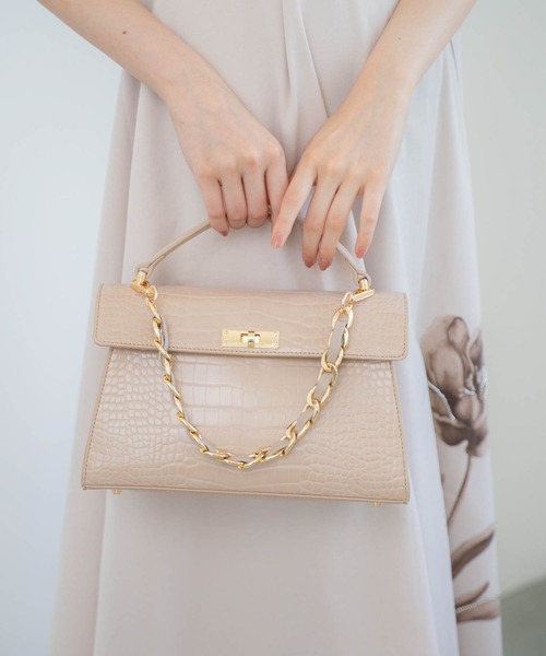 NOELA（ノエラ）の「チェーンハンドルバッグ（ハンドバッグ・レディース・ベージュ/ブラウン/ブラック・フリー）」の12枚目の写真