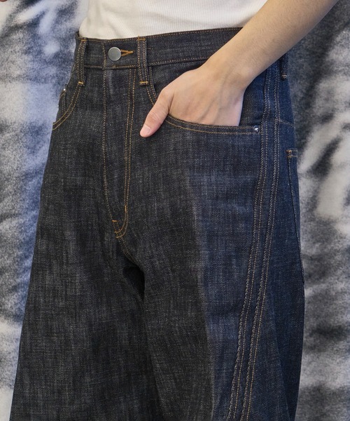 NVRFRGT(ネヴァーフォーゲット)の「3D TWISTED WIDE LEG JEANS(デニムパンツ・メンズ・インディゴブルー・1/2/3)」の16枚目の写真
