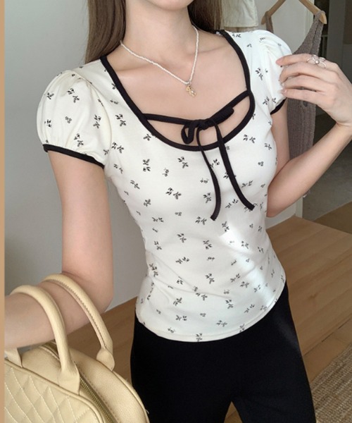 REBALANCE（リバランス）の「レディースUネック半袖（Tシャツ/カットソー・レディース・A・SMALL/MEDIUM/LARGE）」の3枚目の写真