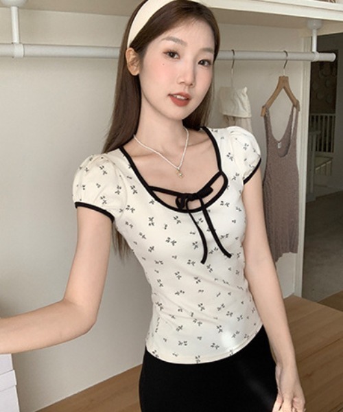 REBALANCE（リバランス）の「レディースUネック半袖（Tシャツ/カットソー・レディース・A・SMALL/MEDIUM/LARGE）」の4枚目の写真
