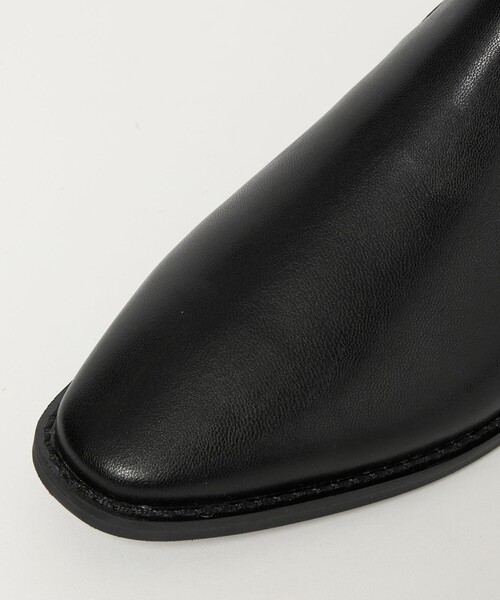 green label relaxing（グリーンレーベルリラクシング）の「ストレッチ フラット ショートブーツ 撥水（ブーツ・レディース・ブラック/ダークブラウン・S/M/L/XL）」の19枚目の写真