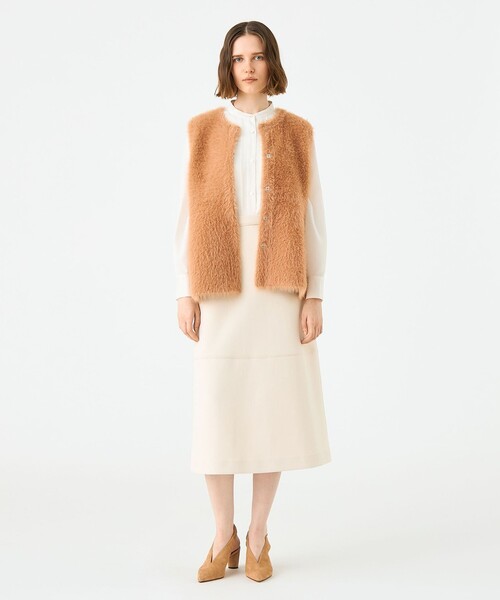 トゥモローランド ボールジィ フェザーヤーン ペプラムベスト フェザーヤーン ペプラムベスト（ベスト）｜BALLSEY（ボールジィ）の