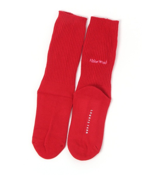 LOWRYS FARM（ローリーズファーム）の「ロゴカラーソックス　573002（ソックス/靴下・レディース・ブラウン/グリーン/レッド/ブルー・FREE）」の4枚目の写真